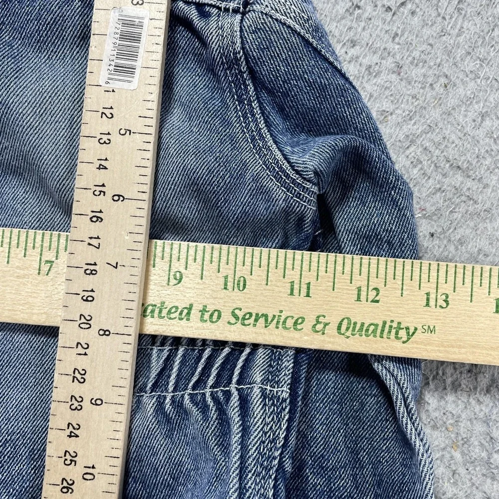 OshKosh B'gosh Jacket Boys 2T Blue Denim Collared Full Zip Pockets Casual